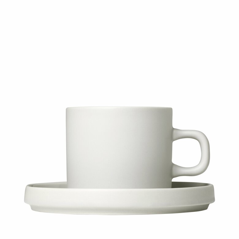 PILAR, Set 2 coffee mugs & saucers, 4 pcs, Moonbeam