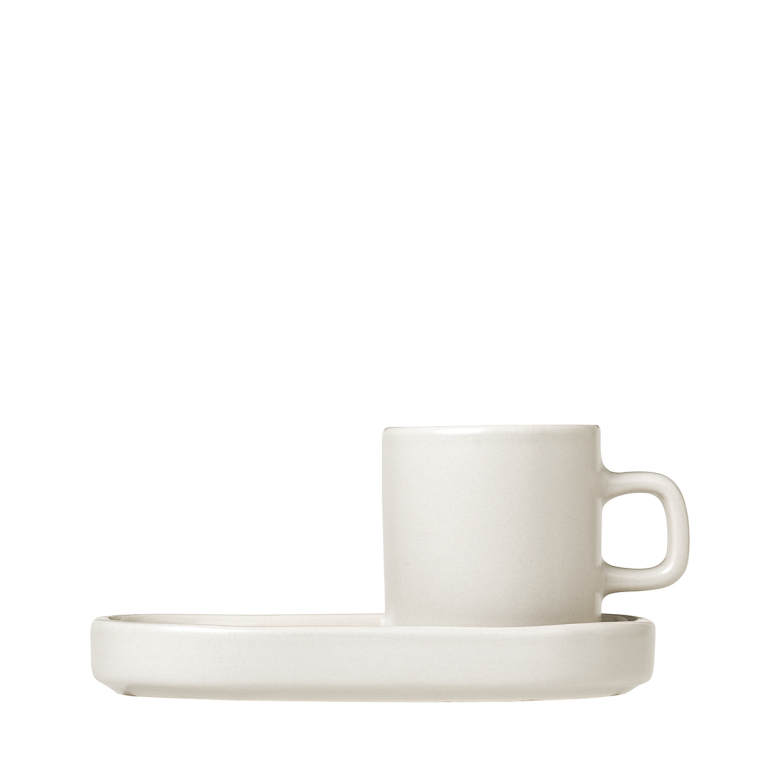 PILAR, Set 2 espresso cups, Moonbeam