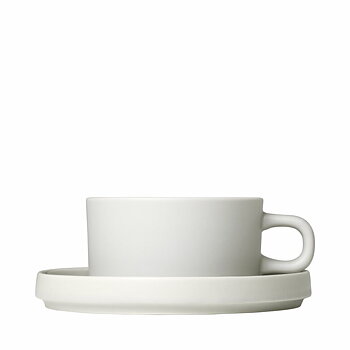 PILAR, Set med 2 tekoppar & fat, 4 pcs, Moonbeam