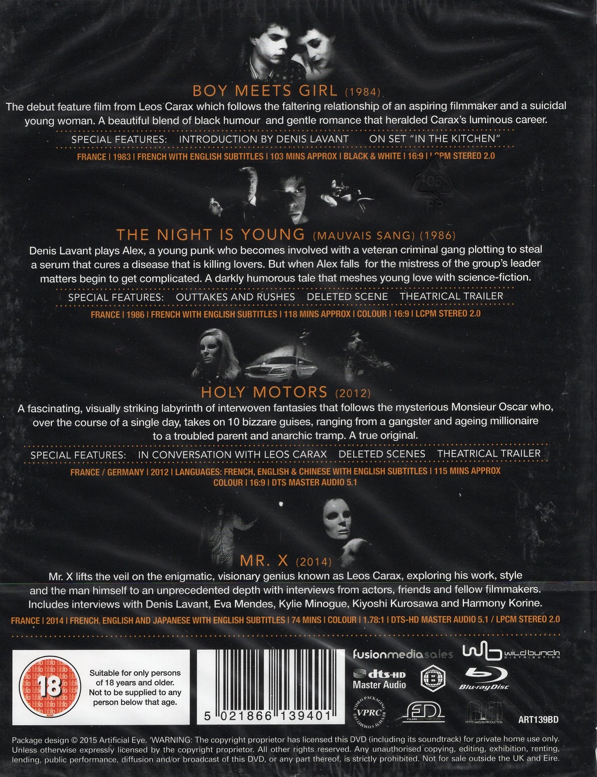 Leos Carax Collection (ej svensk text) (Blu-ray) - 2