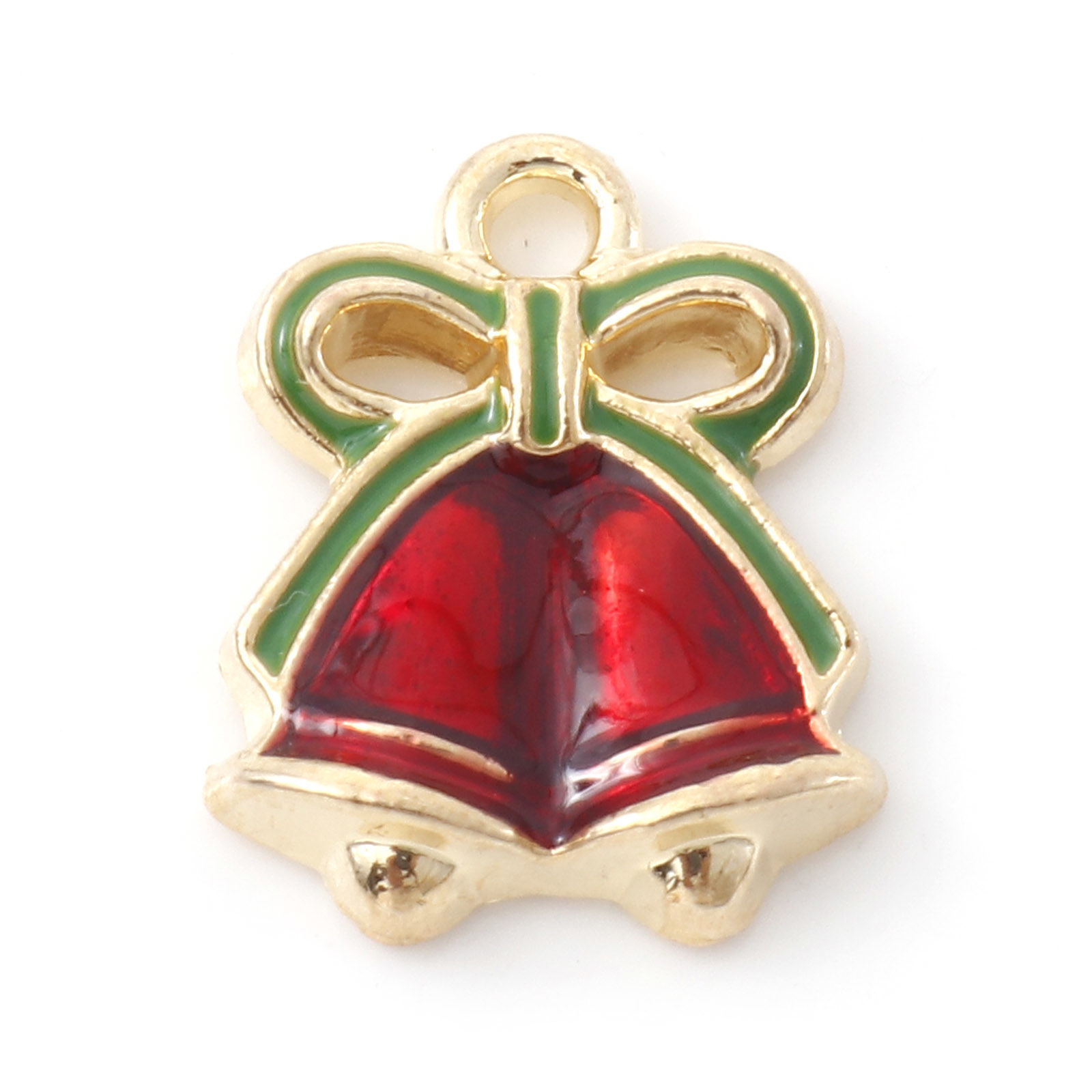 Berlock -  Enameld jingle bells christmas