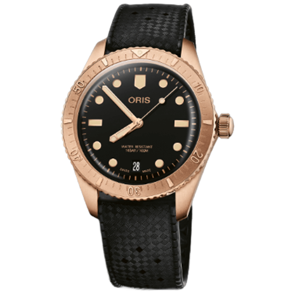 01 733 7771 3154-07 4 19 18BR Oris Divers Sixty-Five 38 brons