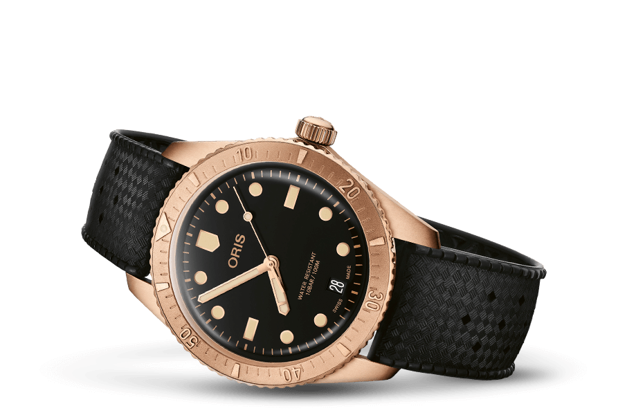 01 733 7771 3154-07 4 19 18BR Oris Divers Sixty-Five 38 brons