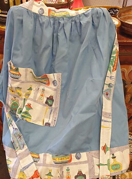 Apron kitchen motif 1950s
