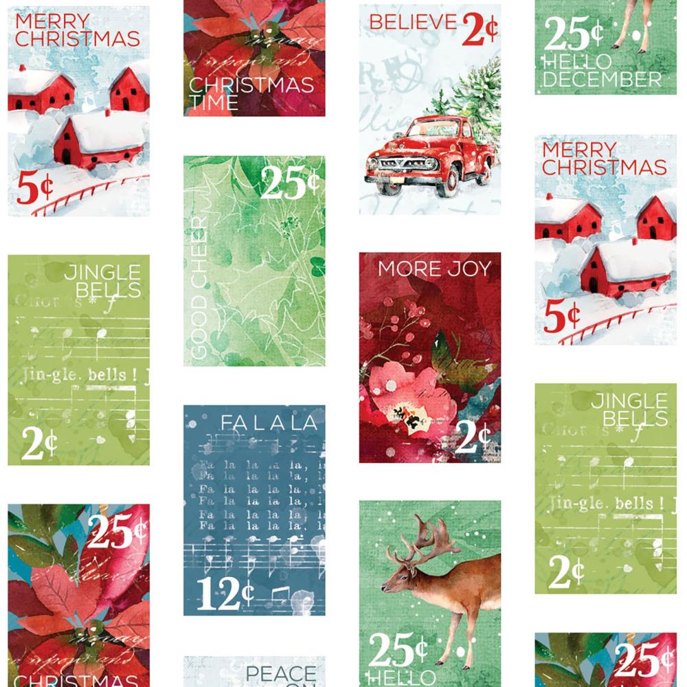 49 And Market - Postage Washi Tape Roll - ARToptions Holiday Wishes - 3