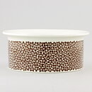 Peter Winquist (Faenza 1970) Round Bowl with Brown Flower Patterns 15 cm (2)