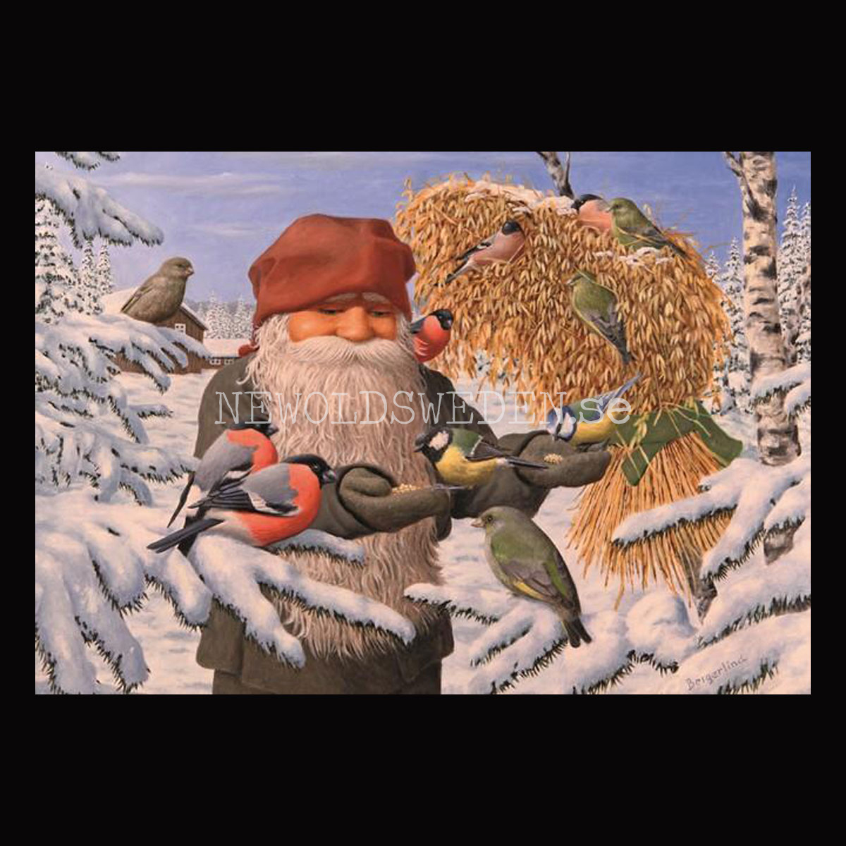 Vännerna - Kylskåpsmagnet Jan Bergerlind 10 x 7 cm - M4