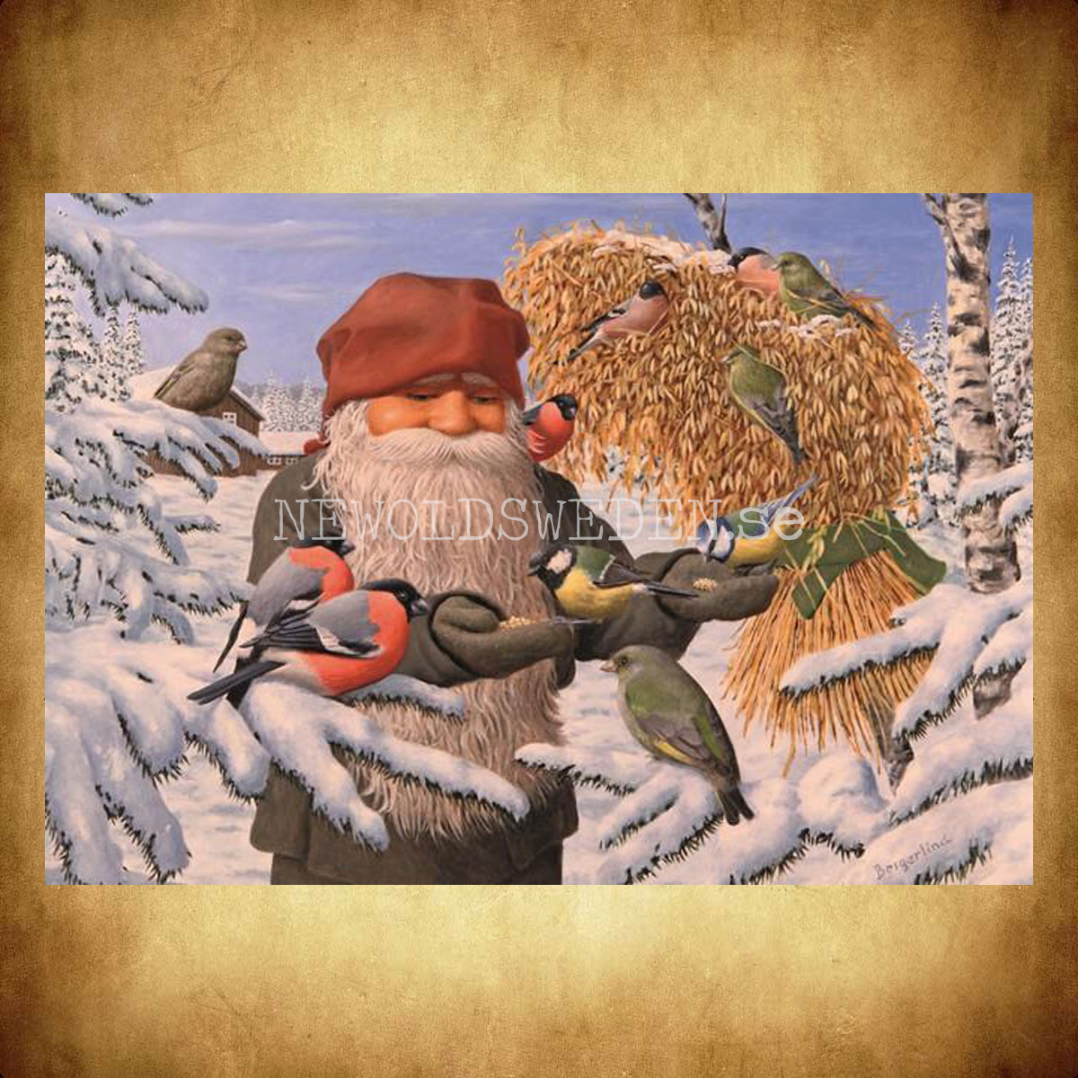 Vännerna - Kylskåpsmagnet Jan Bergerlind 10 x 7 cm - M4 - 2
