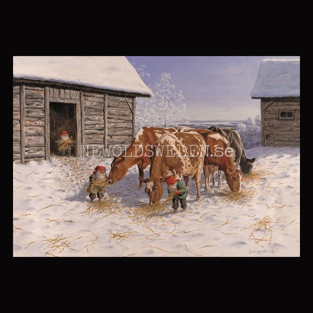 Matpaus - Kylskåpsmagnet Jan Bergerlind 10 x 7 cm - M4
