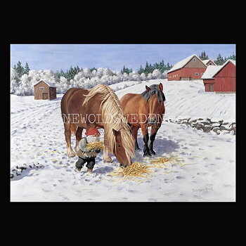 Lunch - Kylskåpsmagnet Jan Bergerlind 10 x 7 cm - M4