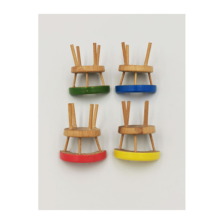 Dollhouse Second Hand - Rare Vintage Set of Kitchen Chairs and Table 1960s Germany
