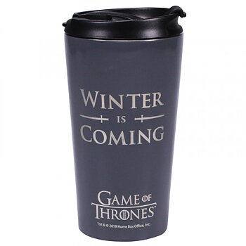 Travel mug: Game Of Thrones - Winter Is Coming (metalic)