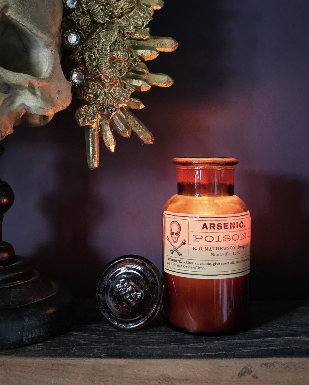 Glasburk Doftljus - Arsenic! Poison Skull