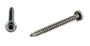 Wood screw Ball head stainless steel A2