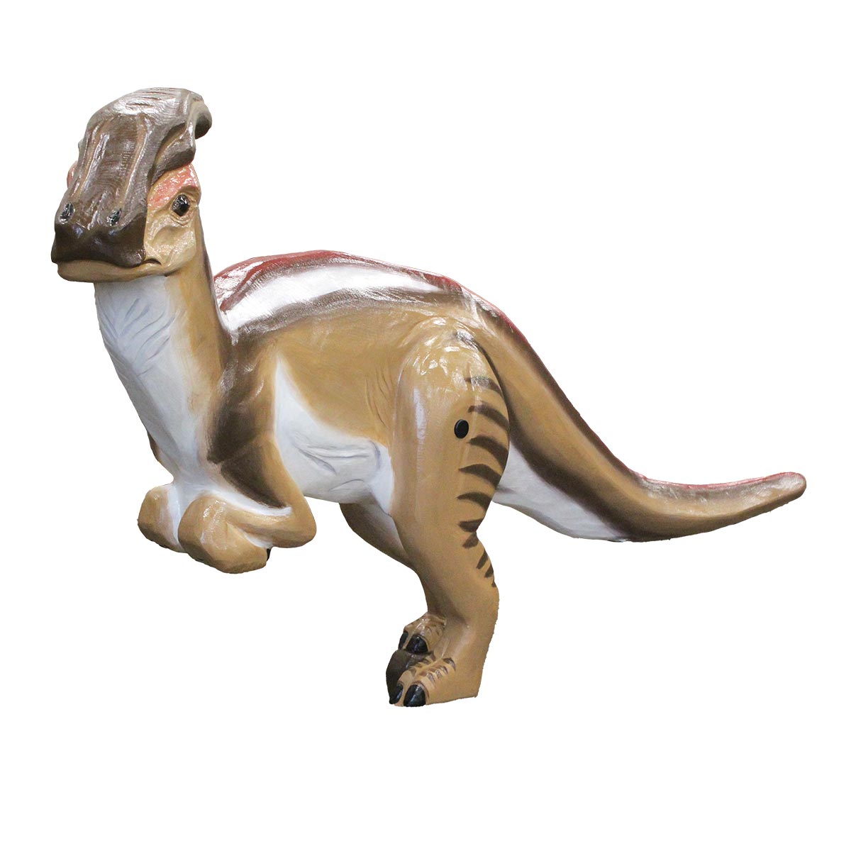 Träskulptur Dino Parasaurolophus