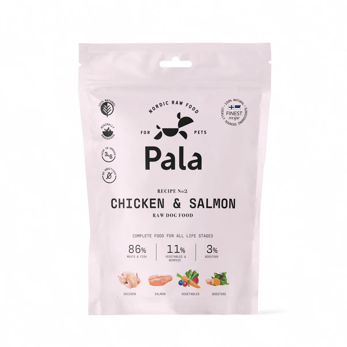 Pala Recept #2 - Kyckling & lax 400 g