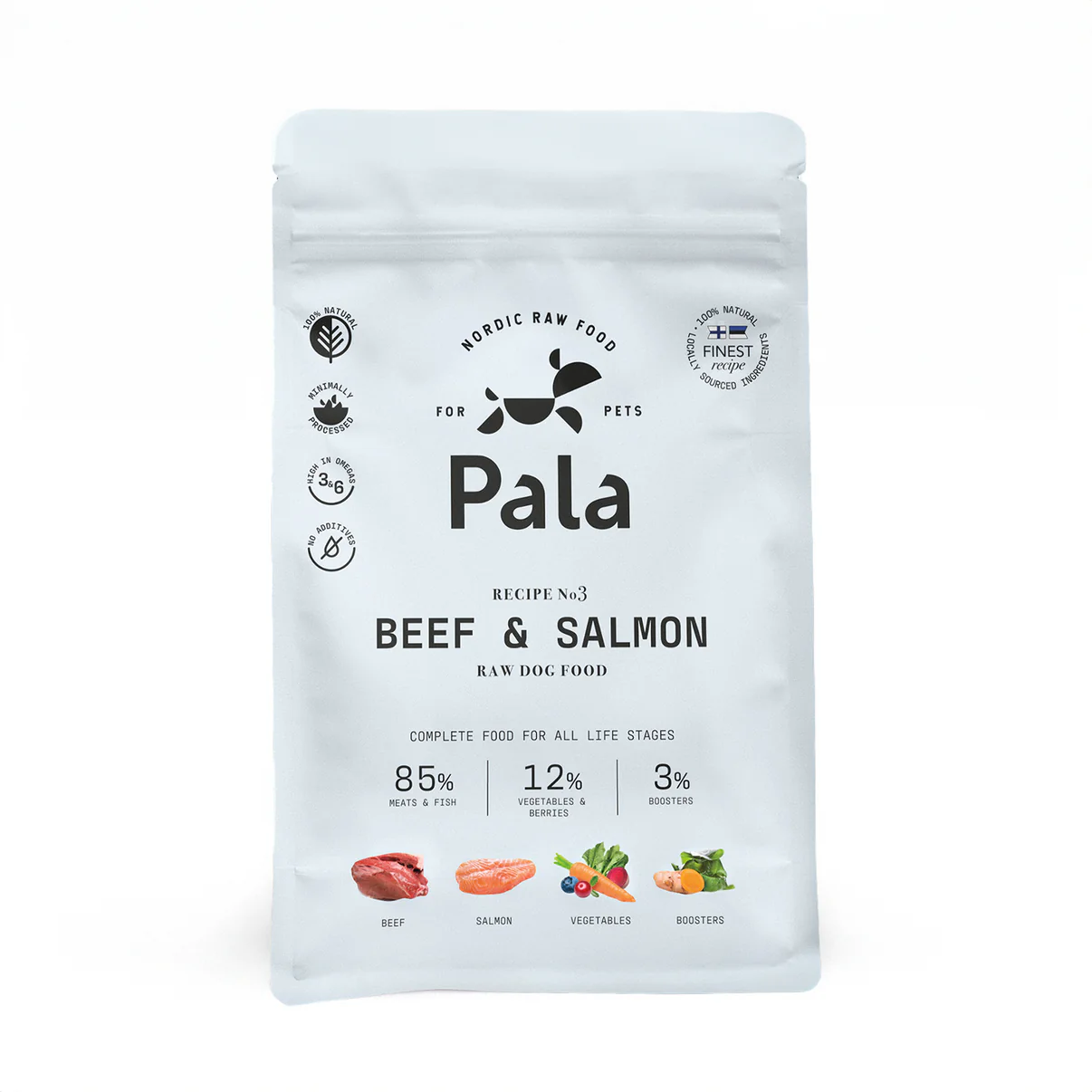 Pala Recept #3 - Nötkött & lax 1 kg