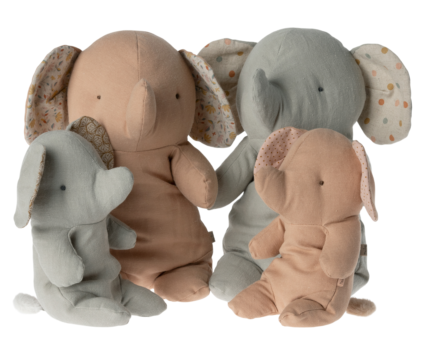 Maileg, stuffed animal, Elephant, medium, rose - 2