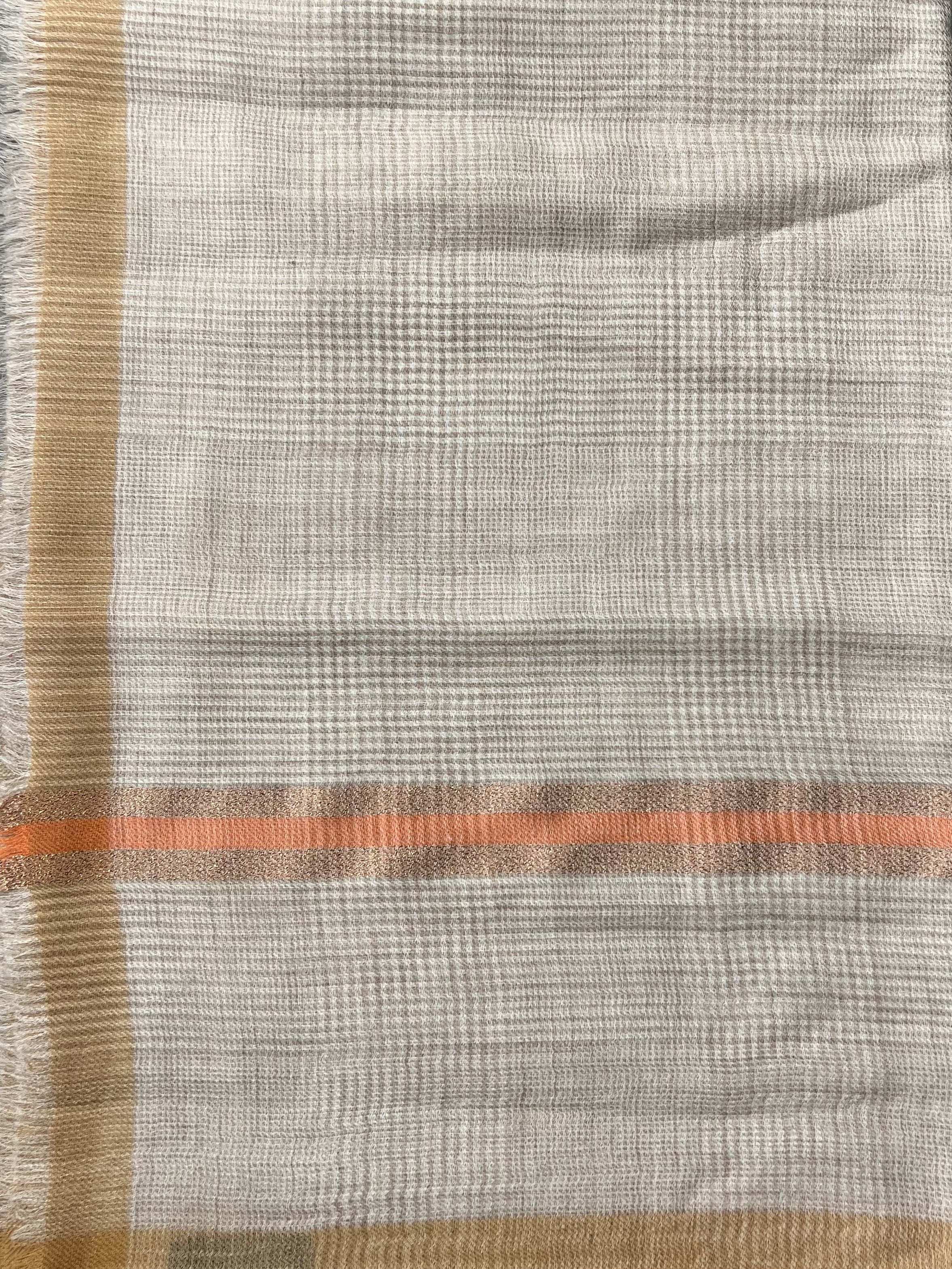 Gran Sasso - Babycashmere Beige rutig - 2