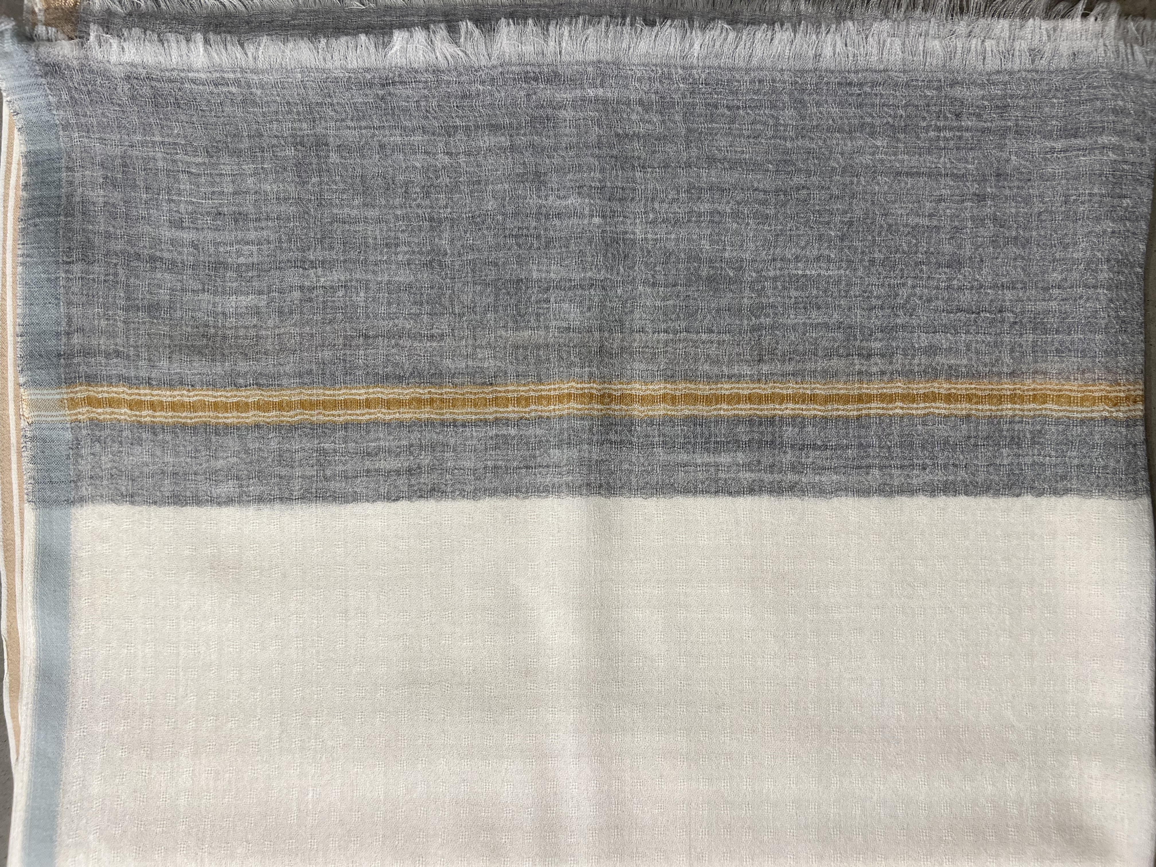 Gran Sasso - Babycashmere Benvit och grå - 2
