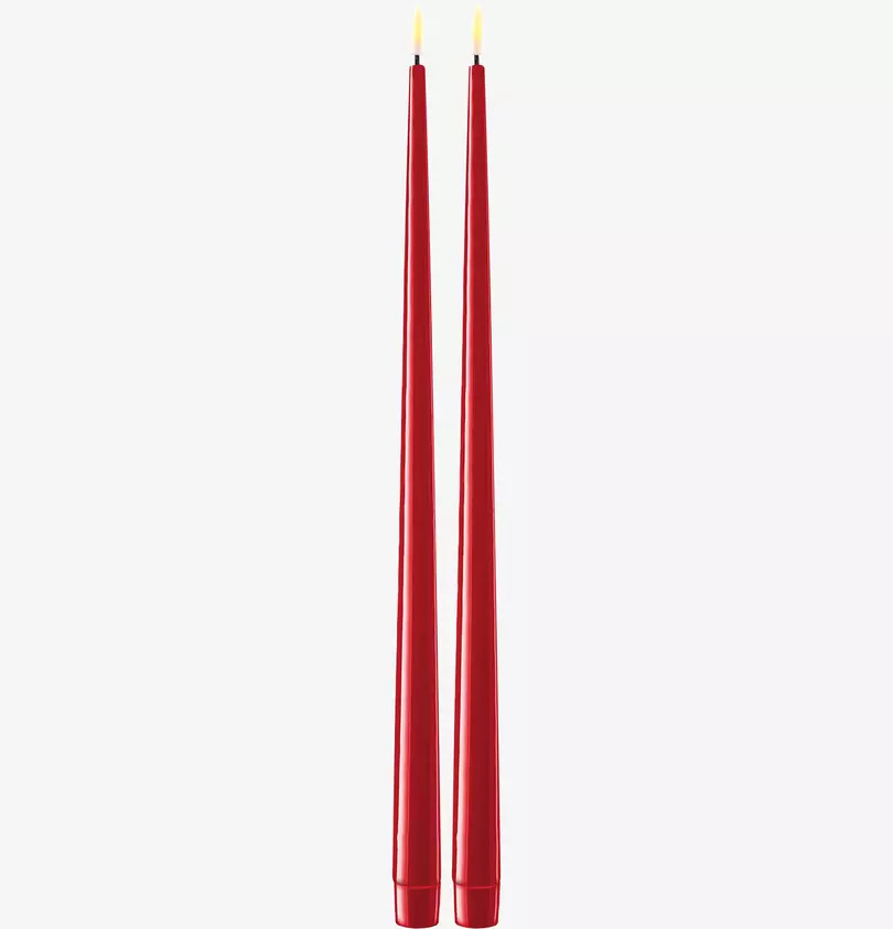  LED Antikljus Bordeaux 38 cm 2-P