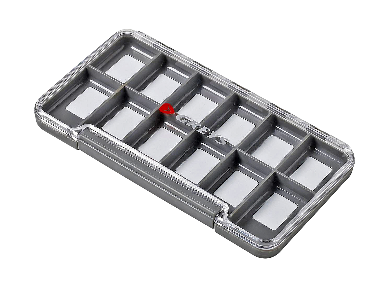 Greys Slim Waterproof Fly Box 12 Compartments