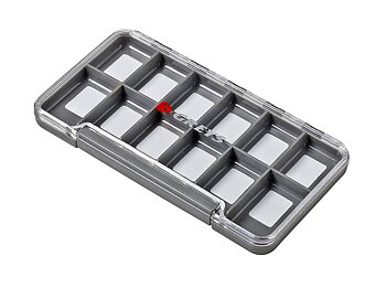 Greys Slim Waterproof Fly Box 12 Compartments