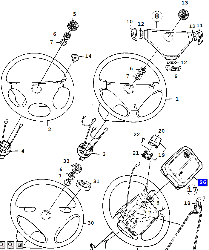  Airbag module 9000 93-94