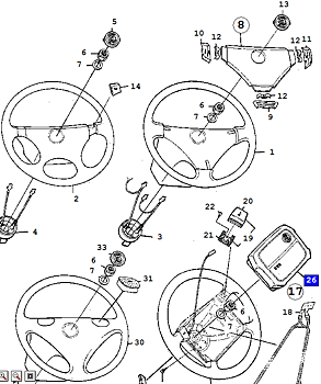  Airbag module 9000 93-94