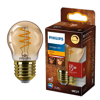 Led klot 2,6W (15W) E27 Dim Vintage