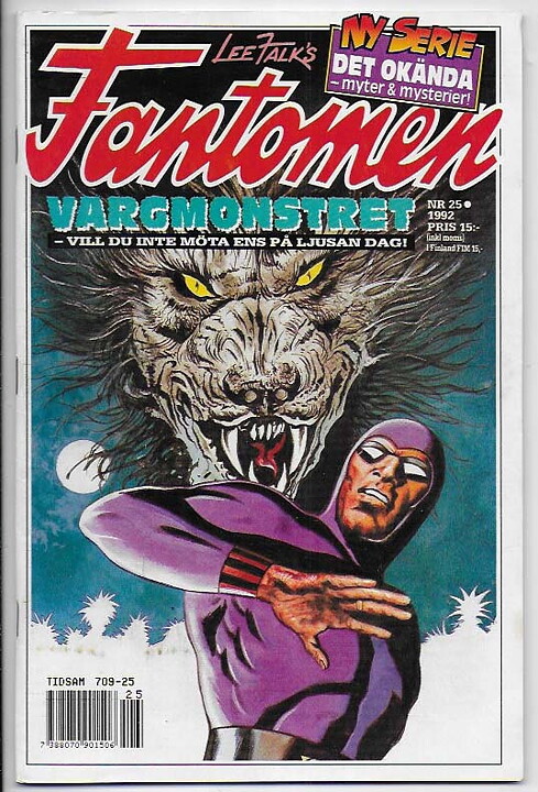 Fantomen 1992 Nr 25 VF- Pren-ex