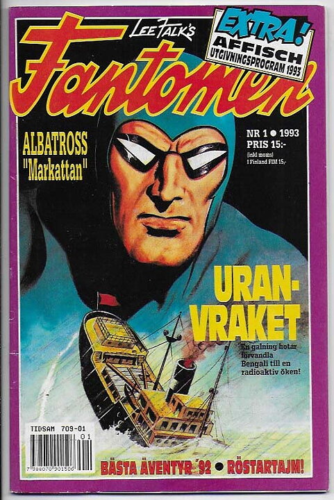 Fantomen 1993 Nr 1 FN Pren-ex/med Affisch