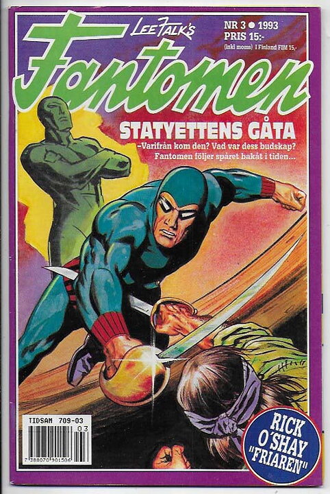 Fantomen 1993 Nr 3 VF Pren-ex