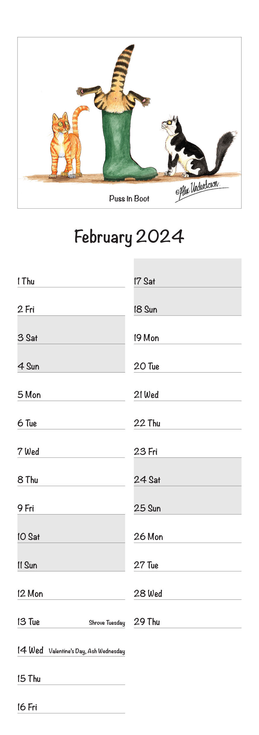 Country Calendar 2024 Dummies.SE