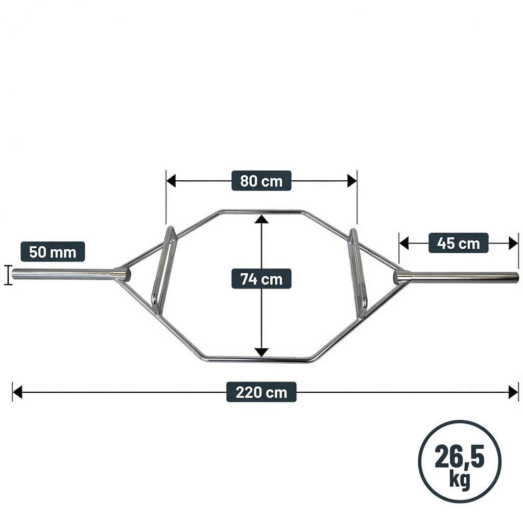 Shrug Bar 50 mm (Hex Bar) *Demo Ex* - 4