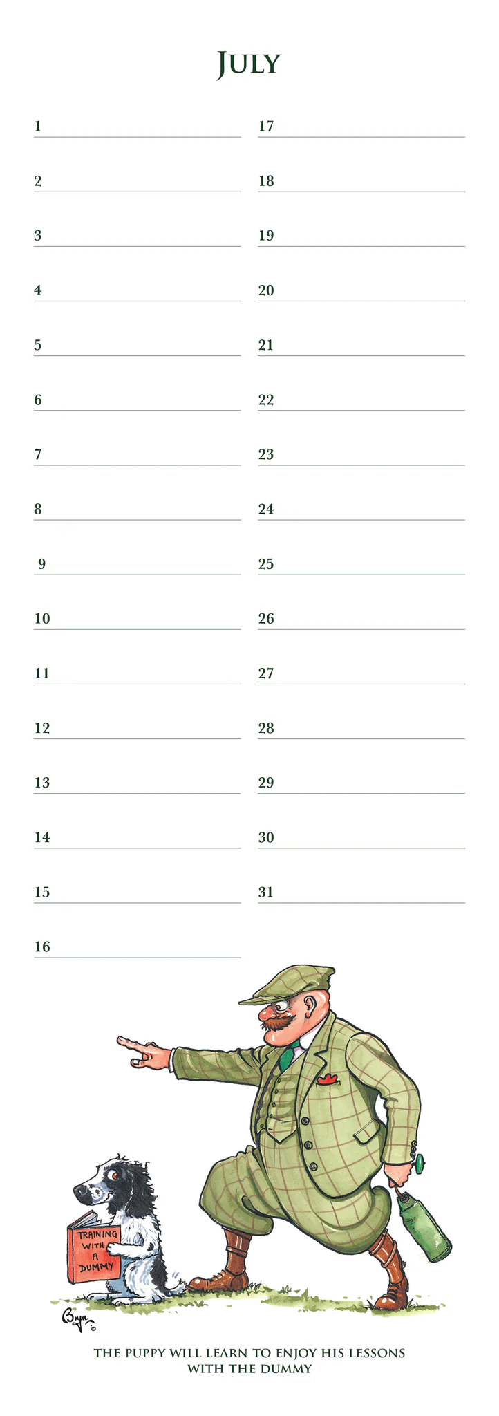 Dog Training Anniversary Calendar 2026 - 10