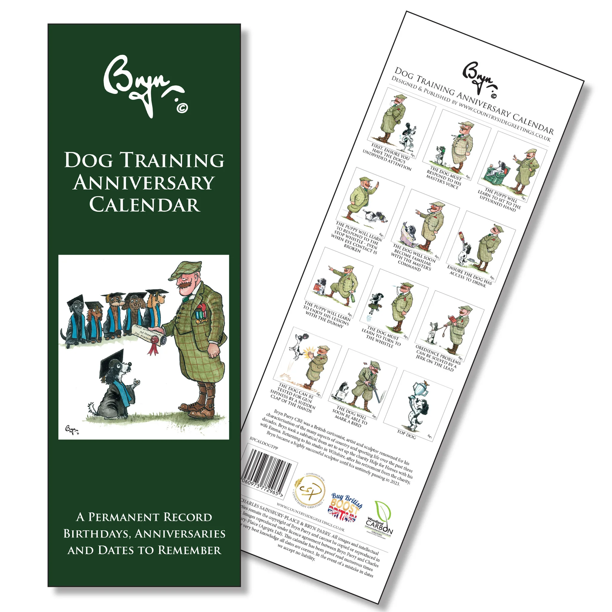 Dog Training Anniversary Calendar 2026