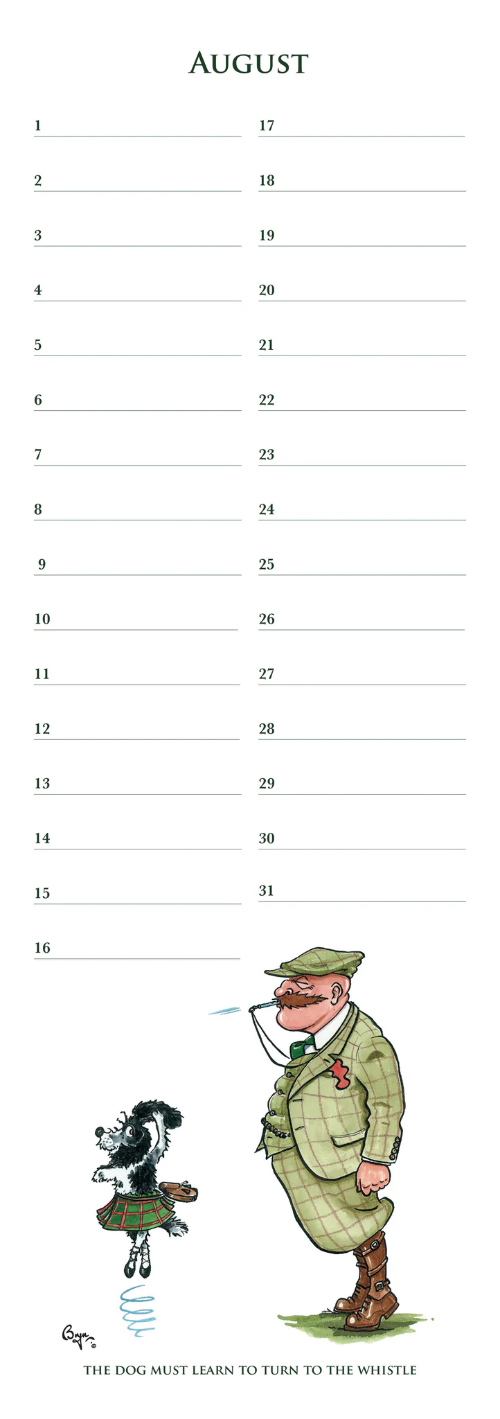 Dog Training Anniversary Calendar 2026 - 8
