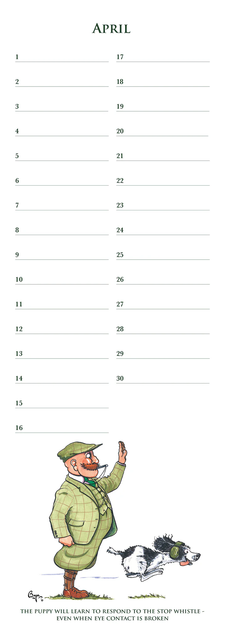 Dog Training Anniversary Calendar 2026 - 4