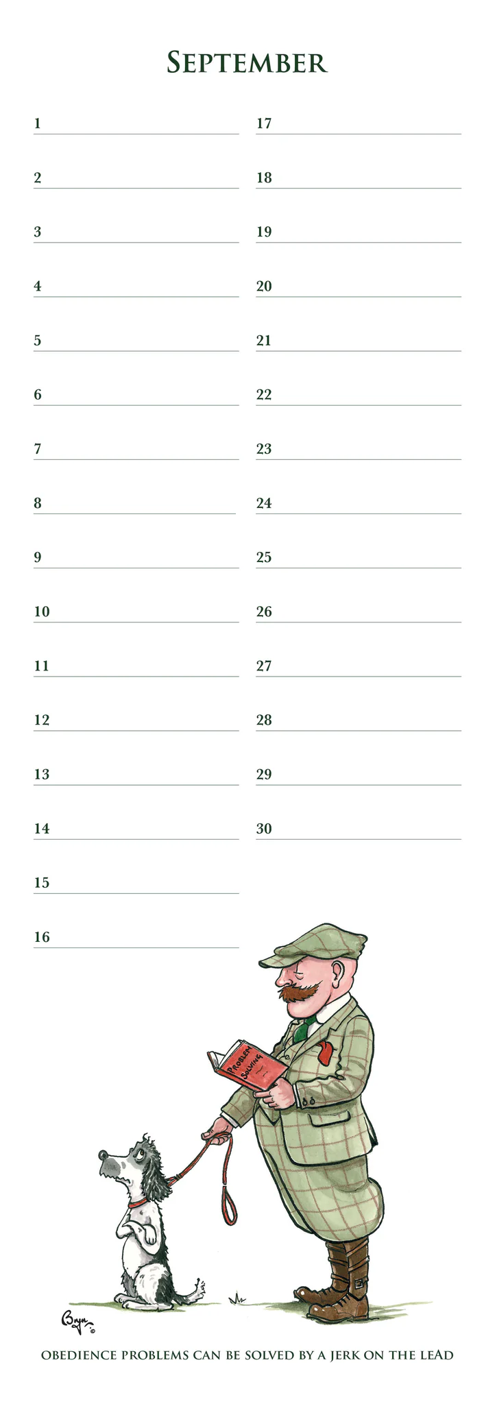 Dog Training Anniversary Calendar 2026 - 9