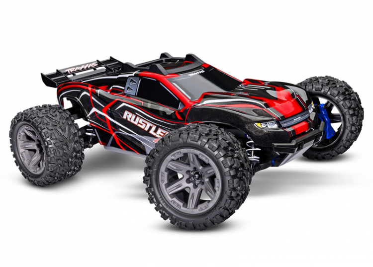 Rustler 4x4 BL-2s 1/10 RTR TQ Punainen (Mukana akku ja USB-C laturi) - 2
