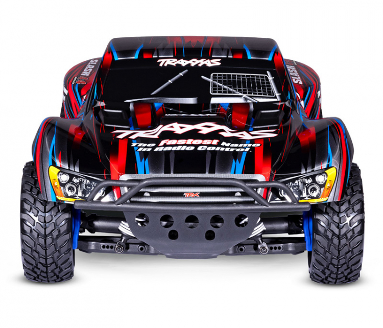 Traxxas Slash 4x4 1/10 RTR TQ BL-2s Red now with charger and lipo battery - 3