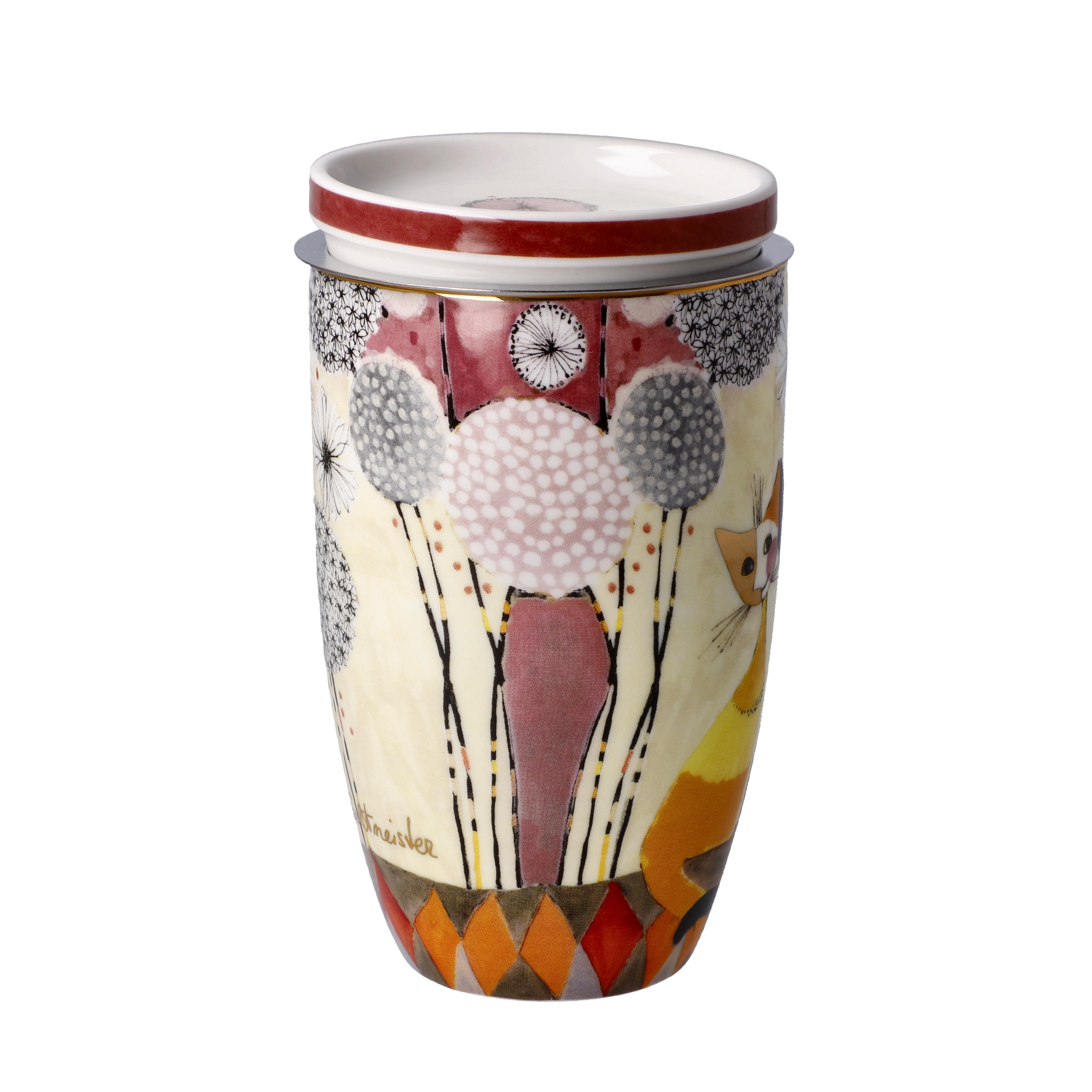 Goebel - Rosina Wachtmeister - Katt Temugg med lock + sil - Soffioni  - 5