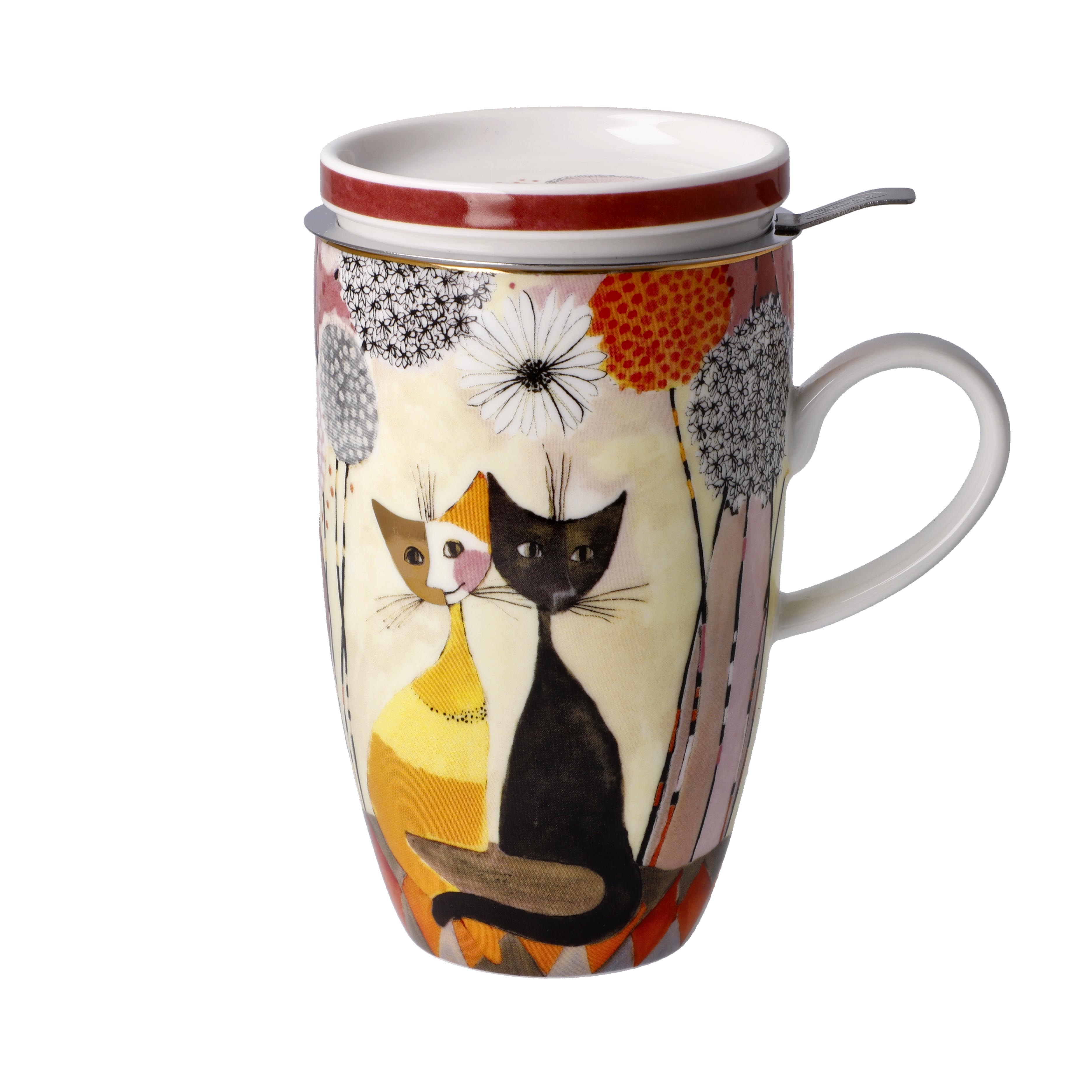 Goebel - Rosina Wachtmeister - Katt Temugg med lock + sil - Soffioni  - 2