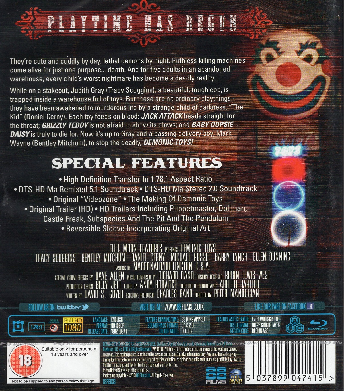 Demonic Toys (ej svensk text) (Blu-ray) - 2
