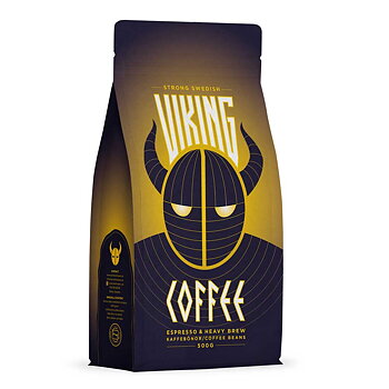 Baristashopen - Strong Swedish Viking Coffee - Mörkrostade kaffebönor - Espresso och Brygg - 500g 
