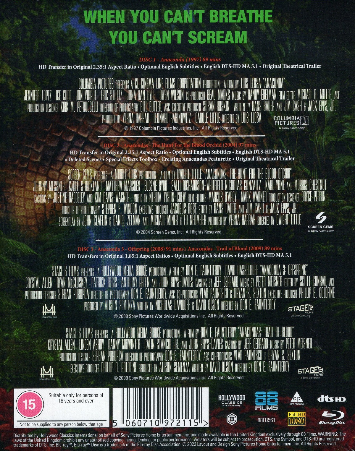 Anaconda Collection 1-4 (Limited Edition) (ej svensk text) (Blu-ray) - 2