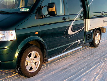 S-BAR Sidorör (sidoskydd) VW Transporter Dubbelhytt 03-24 Hjulbas 3400mm