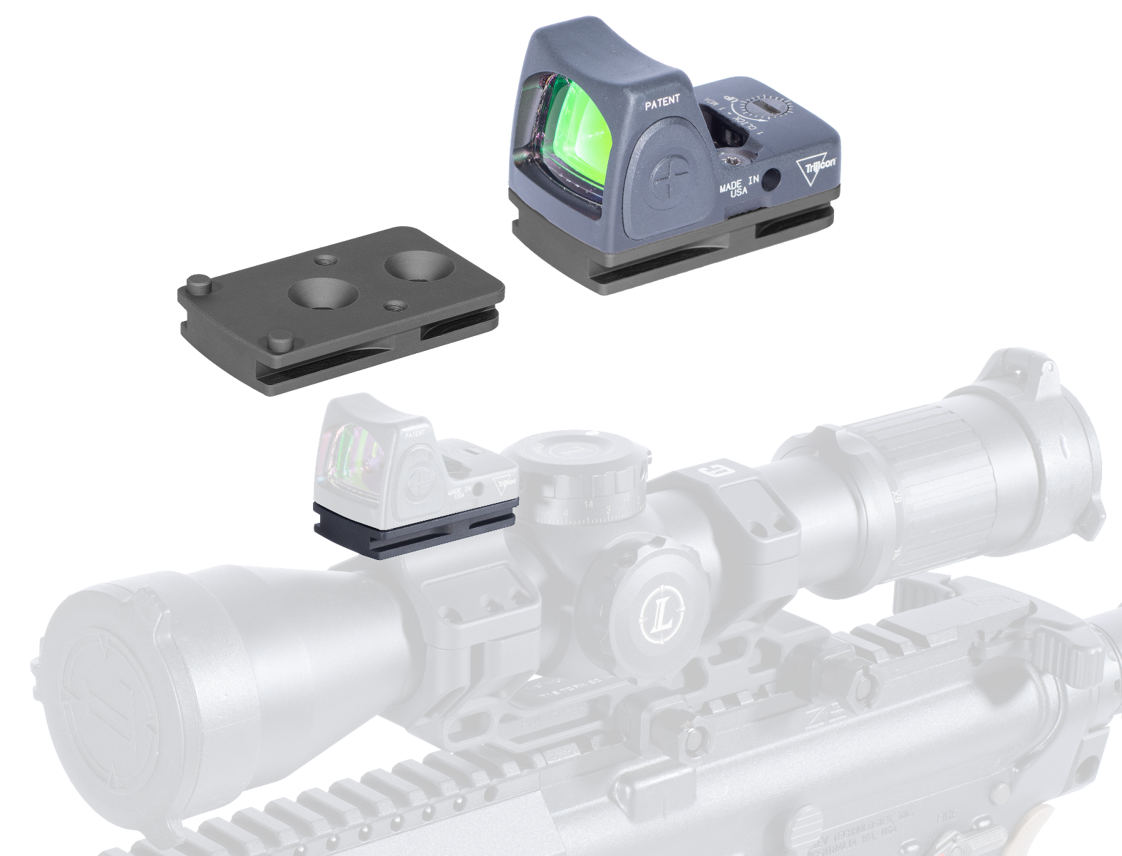 BADGER ORDNANCE C1 12 O'clock Top Optical Platform (12top For ARC Only) - RMR