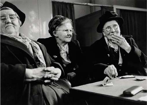 Winning at Bingo Weybridge Old People's Club April 1965 Greeting Card